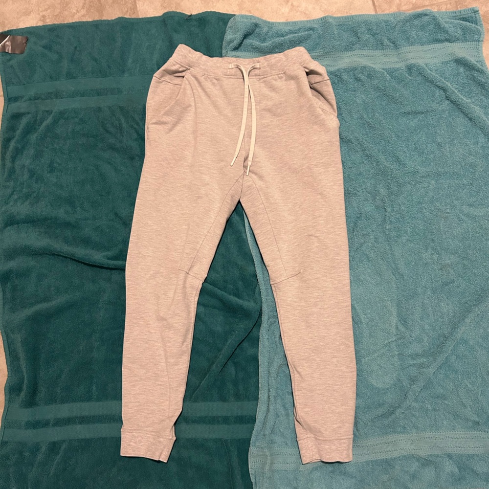 Gray/Heather White LuLu Joggers
